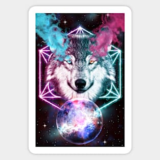 Cosmic wolf Sticker